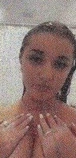 Anna Malygon AKA Maligoshik Black Lingerie Nipple Slip